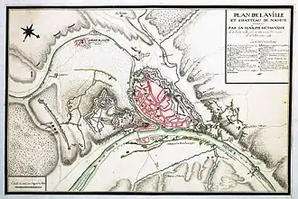 План осады Намюра в 1695 г.