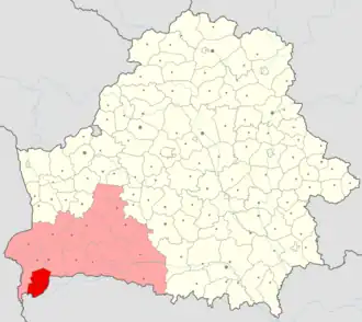 Малоритский район на карте