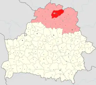 Полоцкий район на карте