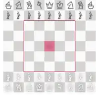 Доска для игры в Белорусско-литвинские шахматы. Красным квадратом обозначен трон