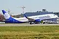 Boeing 737-800 авиакомпании Белавиа в аэропорту Домодедово