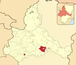 Расположение муниципалитета на карте провинции