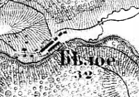 Деревня Белая на карте 1915 года