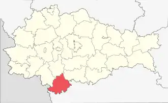 Беловский район на карте