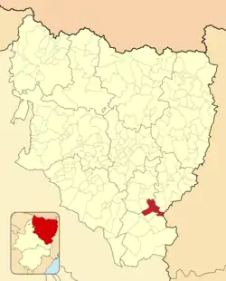 Расположение муниципалитета на карте провинции