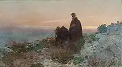 Монахи на побережье.