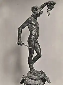 Б. Челлини. Персей с головой медузы. Модель. 1545. Бронза