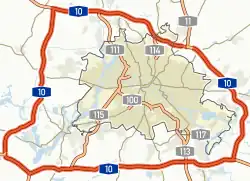 Схема автобана A10