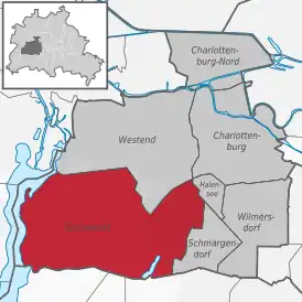 Расположение района в округеШарлоттенбург-Вильмерсдорф