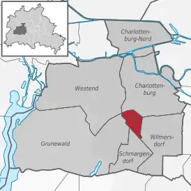 Расположение района в округеШарлоттенбург-Вильмерсдорф