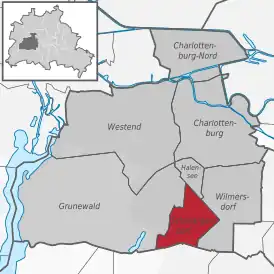Расположение района в округеШарлоттенбург-Вильмерсдорф