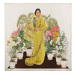 Худ. Бернар Буте де Монвель. Махарани Индора, супруга махараджи. Портрет, парный к предыдущему