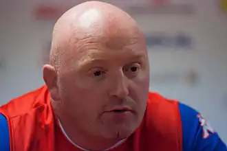 Джекмен на пресс-конференции после игры «Ойонна» — «Гренобль» (2014)