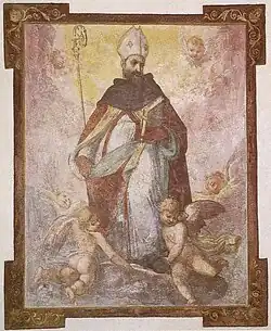 Святой Августин. Фреска церкви Санто-Спирито, Флоренция