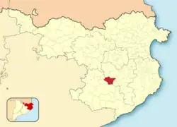Расположение муниципалитета на карте провинции