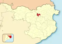 Расположение муниципалитета на карте провинции