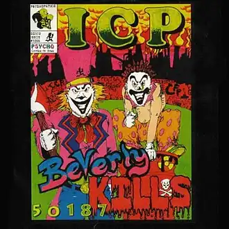Обложка альбома Insane Clown Posse «Beverly Kills 50187» (1993)