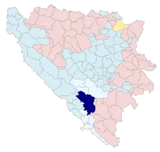 Град Мостар на карте