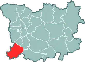 Берестейский повет на карте