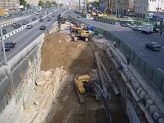 Строительство тоннеля между Ленинградским проспектом и Волоколамским шоссе