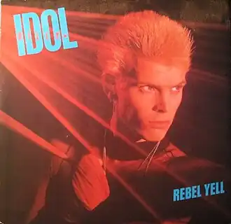 Обложка сингла Билли Айдола «Rebel Yell» (1983)