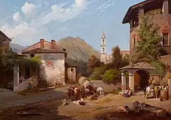 Деревня Бьоджо на озере Лугано