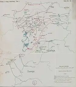 Битва 9 сентября – 12 сентября 1914 года (источник: Государственный Архив в Познани)