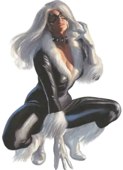 Чёрная кошка на варианте обложки комикса Mary Jane & Black Cat #4 (март 2023)Художник — Алекс Росс