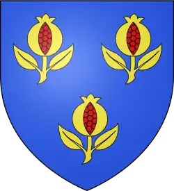 Гранат на гербе французской коммуны Грамон