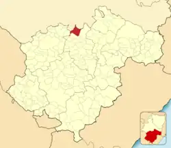 Расположение муниципалитета на карте провинции