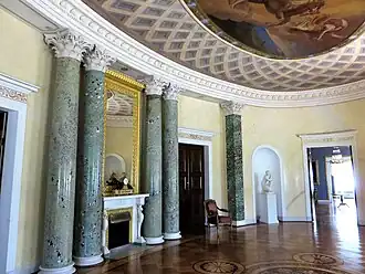 Овальный зал Мраморного дворца. Потсдам. 1789