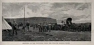 Переноска раненых в бою при Уиллоу-Грейндж