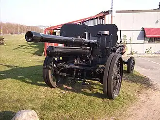 Пушка в походном положении