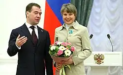 Анна Богалий в Кремле (март 2010 года)