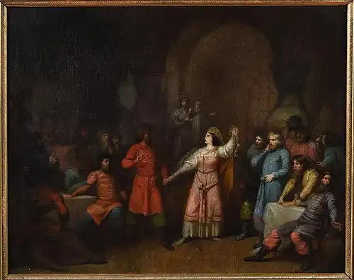 Великая княгиня Софья Витовтовна на свадьбе великого князя Василия Темного. 1861