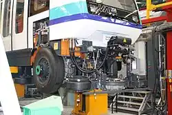 Тележка поезда типа VAL 208 метро Ренна