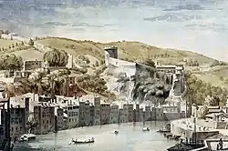 Вид Лиона. 1760. Бумага, акварель, тушь, перо, кисть. Национальный музей, Варшава