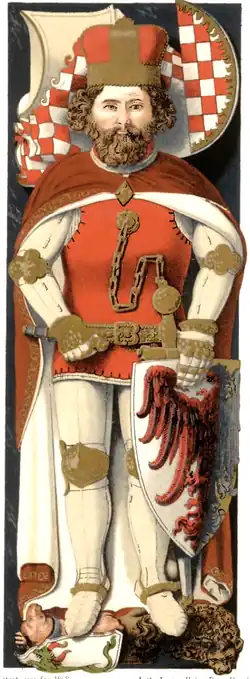 Надгробия князя Болеслава II Свидницкого в Кшешуве. Цветная реконструкция оригинала