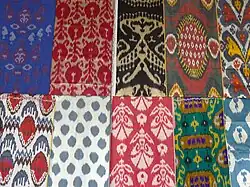 Абровые ткани хан-атлас фабрики «Ёдгорлик» в Маргелане