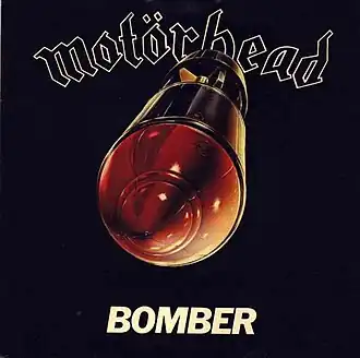 Обложка сингла Motörhead «Bomber» (1979)