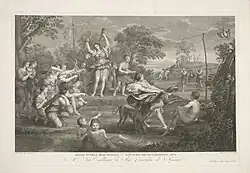 Соревнования по стрельбе из лука Дианы и её нимф. Между 1768 и 1833. Офорт, резец