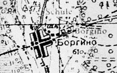 План деревни Боргино. 1941 год