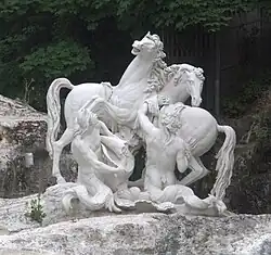 Кони Солнца. Скульптурная группа Грота Тефиды. Мрамор. Версаль