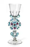 Кубок с лепной ножкой. 1867—1878