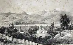 Лист из альбома « Живописные виды и костюмы Валахии, нарисованные с натуры». 1843. Бумага, тушь, кисть, перо, белила. Библиотека Иудециана, Галац, Румыния