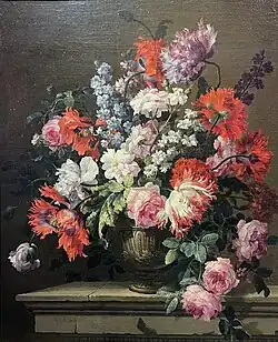 Букет на столе. 1670. Холст, масло. Частное собрание