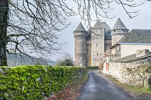 Замок со стороны деревни