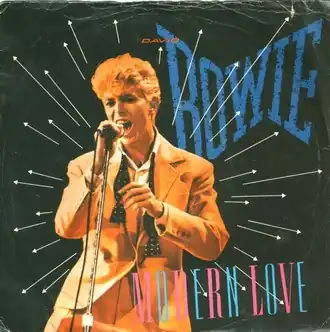 Обложка сингла Дэвида Боуи «Modern Love» (1983)