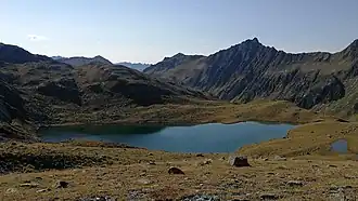 Вид на озеро Брюллендер-Зе осенью 2018 г.