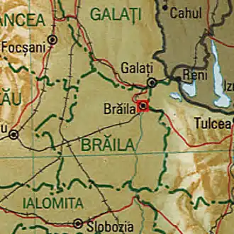 Браилов на карте региона